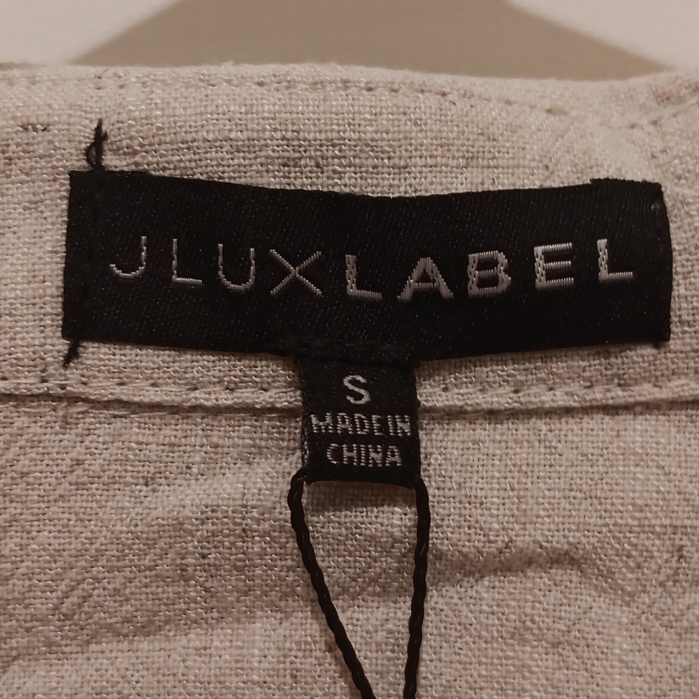 NWT, JLUX Label Linen Top - Picture 7 of 9